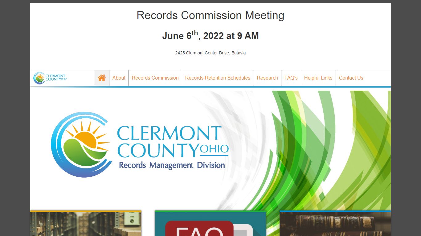 Records Center | Clermont County, Ohio